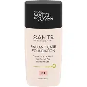 Sante Naturkosmetik Fond de teint Radiant Care, 01 Warm Ivory (30 ml)