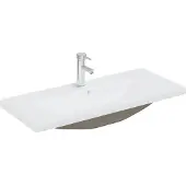 vidaXL BAUBED -WAHMBAIN mit TAP 91x39x18 cm Keramik Weiß
