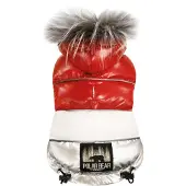 Croci Hondenjas Ours polaire padded Rood (30, Manteau pour chien)