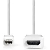 Nedis CCGL37600WT20 video cable adapter 2 m Mini DisplayPort White