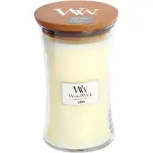 Woodwick Linen bougie parfumée avec mèche en bois 609.5 g