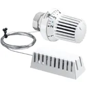 Oventrop (Uni XH) Thermostat avec capteur à distance. Sonde liquide, avec position zéro, blanc