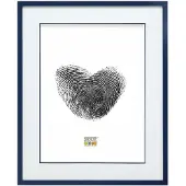 Deknudt Cadre photo bleu avec passe-partout 13x18 S43AM6