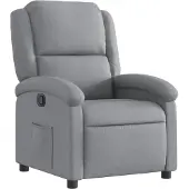 vidaXL Fauteuil inclinable Gris clair Tissu