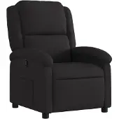 vidaXL Fauteuil relax noir tissu