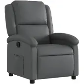 vidaXL Fauteuil relax gris similicuir