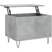 vidaXL Table basse gris béton 60x44,5x45 cm Bois composite
