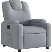 vidaXL Fauteuil relax gris clair Tissu