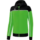 Erima Change Veste D'entraînement À Capuche Femmes - Green / Noir / Blanc | Taille: 40