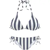 Venice beach Bikini bleu marine / blanc