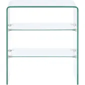 The Living Store Couchtisch 50x40x56 cm Heart Glass