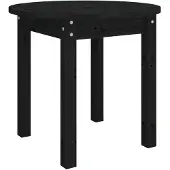 The Living Store Table basse noire Ø 45x40 cm pin massif