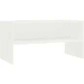 The Living Store Armoire TV Blanc 80x40x40cm Bois composite