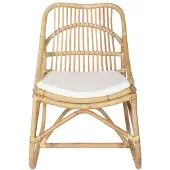 The Living Store Chaise en rotin lin