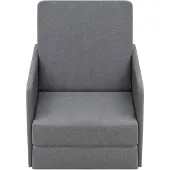 The Living Store Fauteuil-lit extensible Tissu gris clair