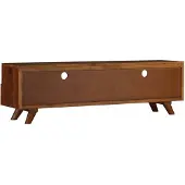 The Living Store Armoire TV Vieux bois massif 140x30x40 cm