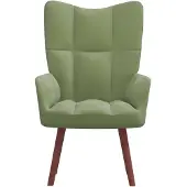 The Living Store fauteuil inclinable en velours vert clair