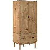 The Living Store Armoire OTTA 76,5x53x172 cm Pin massif