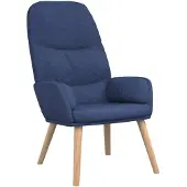 The Living Store fauteuil relax en tissu bleu
