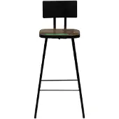 The Living Store Barhocker 4 Stk. Massives Altholz