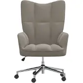 The Living Store fauteuil inclinable en velours gris clair