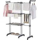 Famanu Armoire-laveuse avec roulettes et volets