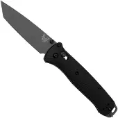 Benchmade Couteau pliant Bailout CPM M4 Tungsten Gray Cerakote, black aluminum