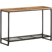 vidaXL Table console 110x35x75 cm Bois d'acacia massif