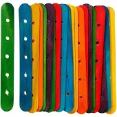 Creativ Company Bâtons de construction, différentes couleurs, 20pcs.