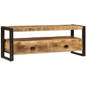 vidaXL Armoire TV 120x35x45 cm en bois massif de manguier