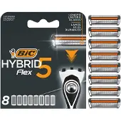 BIC Cartouches de rasoir Hybrid Flex 5 - blister de 8