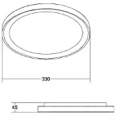 Brumberg 12208083 Downlight LED en applique 30W (2700 lm)