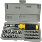 BRÜDER MANNESMANN M29041 Jeu de douilles et de clés à douille, 1/4", 41 pièces