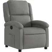 vidaXL Fauteuil relax gris foncé Tissu