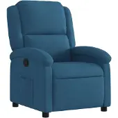 vidaXL Fauteuil relax bleu velours