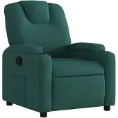 vidaXL Fauteuil relax vert foncé Tissu