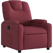 vidaXL Fauteuil relax rouge vin Tissu