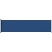 vidaXL Marquise latérale extensible 600x160 cm Bleu