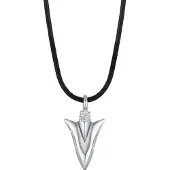 KUZZOI Chaîne 'Pfeil' noir / argent
