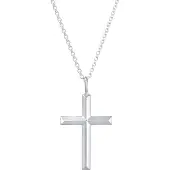 KUZZOI Chaîne 'Kreuz' argent