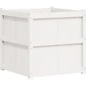 vidaXL Jardinière blanc 70x70x70 cm bois de pin massif