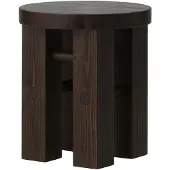 Normann Copenhagen Tabouret/table d'appoint Fyr marron foncé