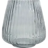 Point-Virgule Vase en verre bleu d17.7 h18cm