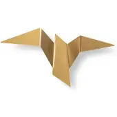 Opviq , applique murale en métal, dorée, 31 x 12 x 16 cm | IP20, LED 1 W 3000 K, design abstrait | Idéale pour les intérieurs modernes et pour apporter une touche d'élégance.