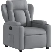 vidaXL Fauteuil relax gris clair Tissu