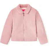 vidaXL Manteau pour enfants en Fourrure artificielle Rose 92
