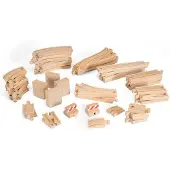 BRIO rails de train en bois 50 pcs 33772