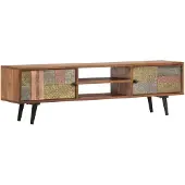 vidaXL Meuble TV 140x30x40 cm Bois solide d'acacia247682
