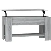 vidaXL Table basse Gris Sonoma 101x49x52 cm Bois composite