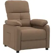 vidaXL Fauteuil relax brun Tissu